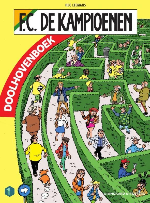 F.C. De Kampioenen Doolhovenboek – Hec Leemans – boek cover