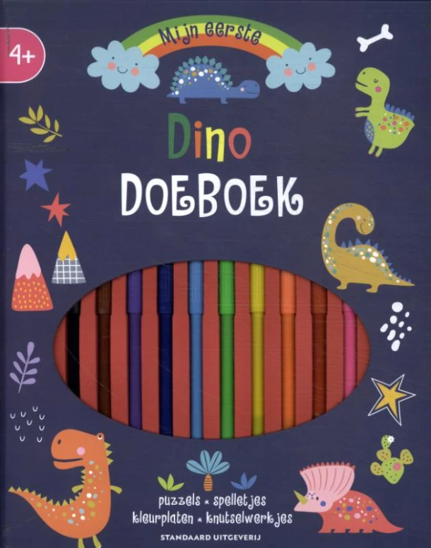 Mijn eerste dino doeboek met stiften – boek cover