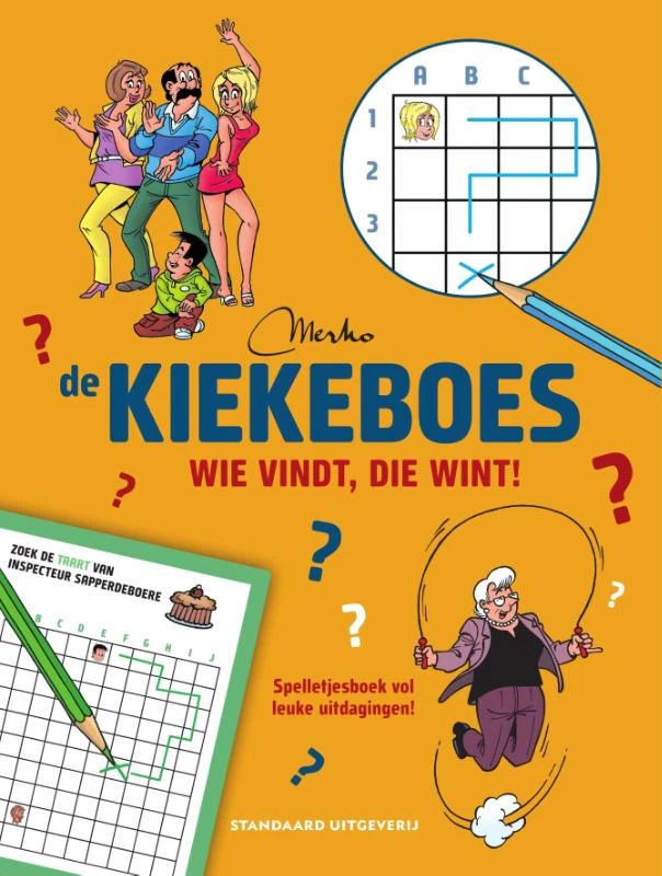 De Kiekeboes: Wie vindt, die wint! – Merho – boek cover