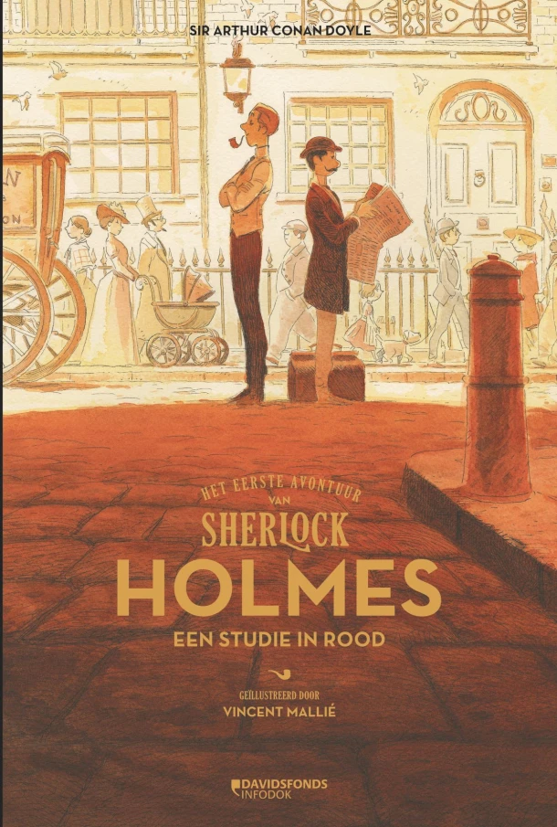 Sherlock Holmes - Een studie in rood – Arthur Conan Doyle – boek cover
