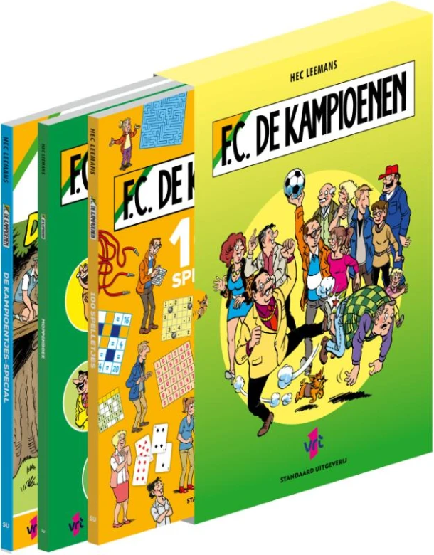 F.C. De Kampioenen cadeaudoos – Hec Leemans – boek cover
