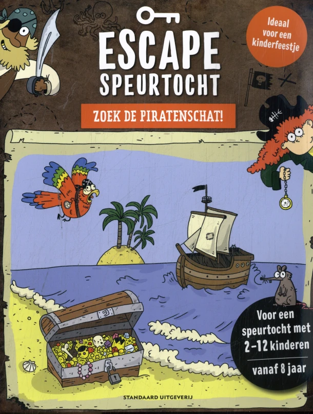 Escape-speurtocht: Zoek de piratenschat! – Hannah Lang – boek cover
