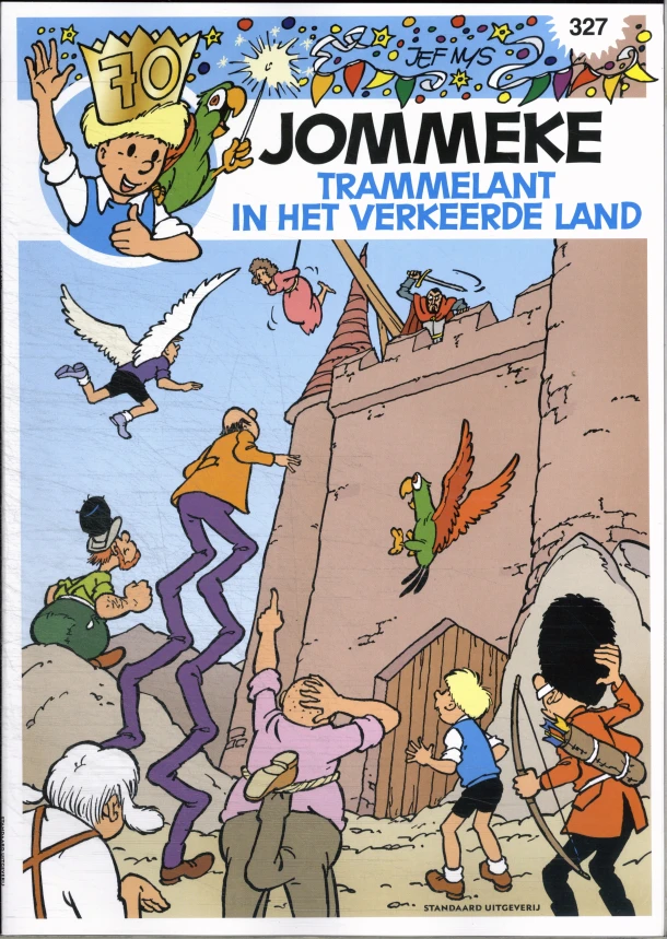 Jommeke 327 - Trammelant in het Verkeerde Land – boek cover