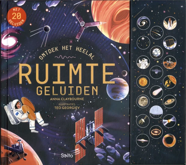 Ontdek het heelal - Ruimtegeluiden – Anna Claybourne – boek cover