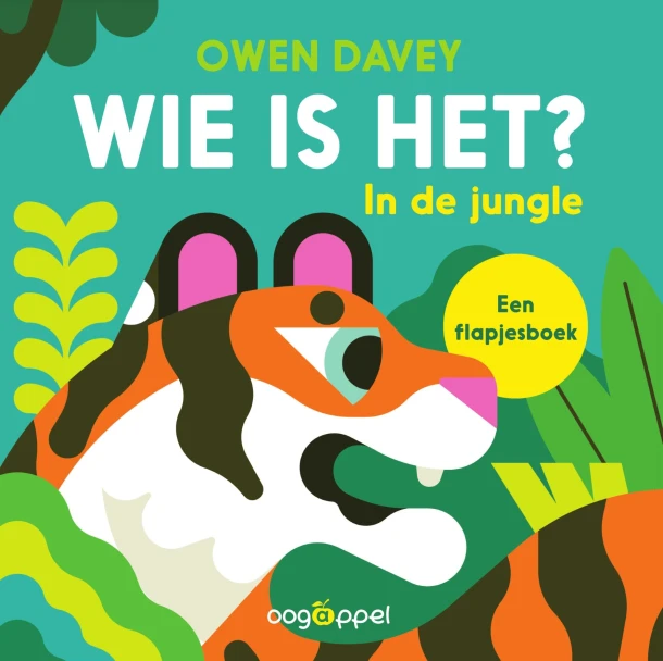 Wie is het? In de jungle – Owen Davey – boek cover