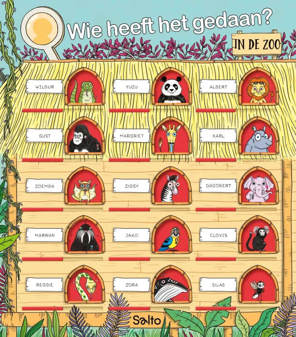 Wie heeft het gedaan? In de zoo – Pascal Prévot – boek cover