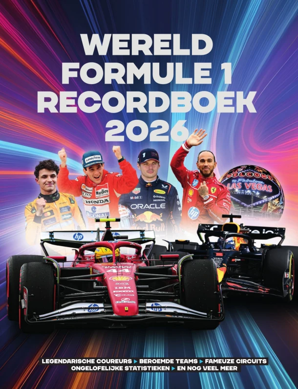 Wereld Formule 1 recordboek 2026 – Bruce Jones – boek cover