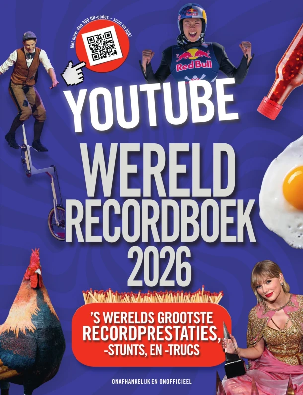 YouTube Wereldrecordboek 2026 – Adrian Besley – boek cover