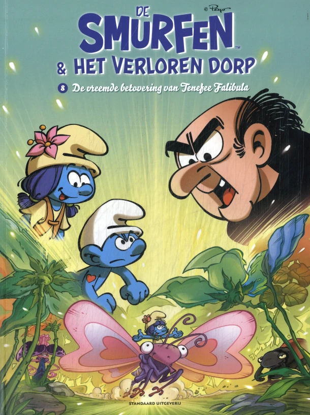 De vreemde betovering van Tenefee Falibula – Peyo – boek cover