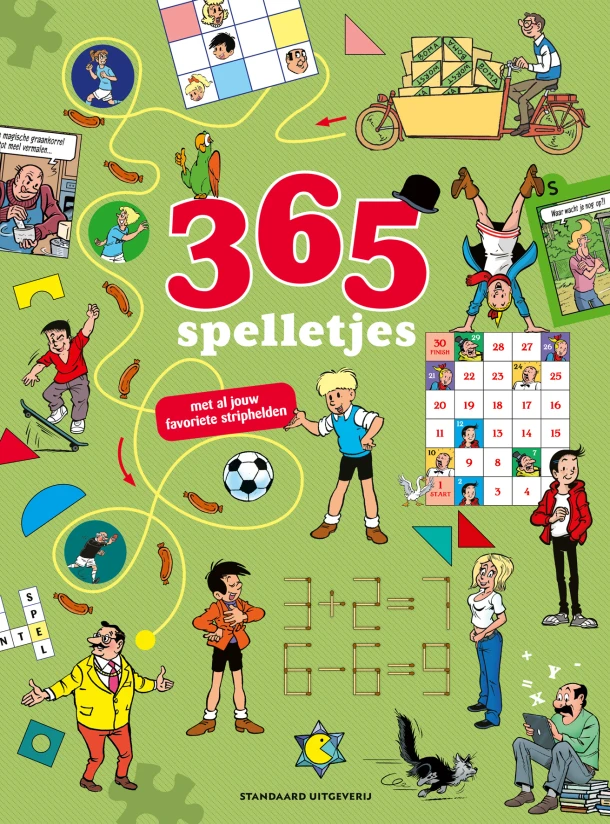 365 spelletjes met al jouw favoriete stripfiguren – Hec Leemans – boek cover