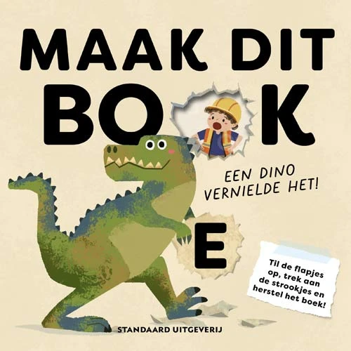 Maak dit boek - Een dino vernielde het – Bonnie Lui – boek cover