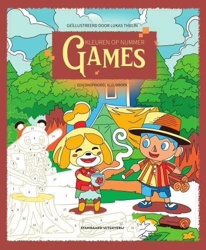 Kleuren op nummer - games – Lukas Thelin – boek cover