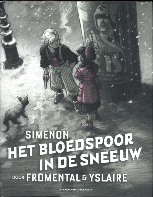 Het bloedspoor in de sneeuw – Georges Simenon – boek cover