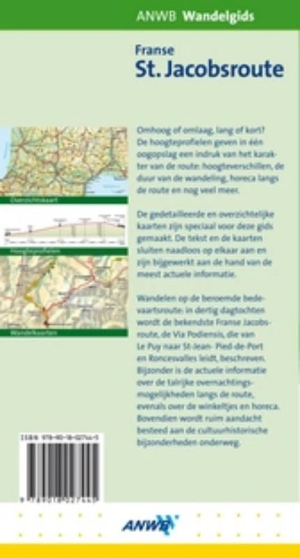 ANWB wandelgids Franse St. Jacobsroute