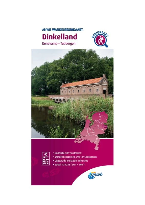 Wandelregiokaart Dinkelland 1:33.333 – ANWB – boek cover