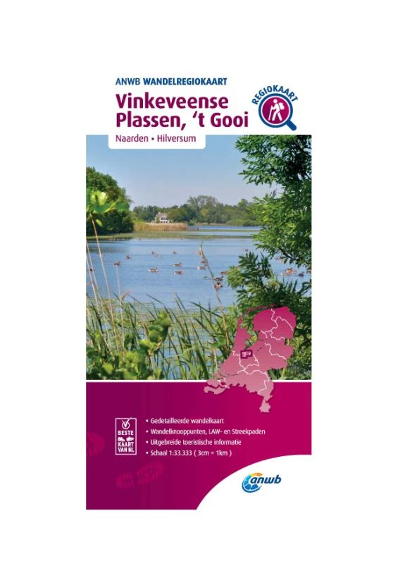 Vinkeveense Plassen, 't Gooi – ANWB – boek cover