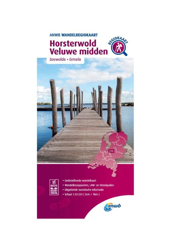 Wandelregiokaart Horsterwold, Veluwe midden 1:33.333 – ANWB – boek cover