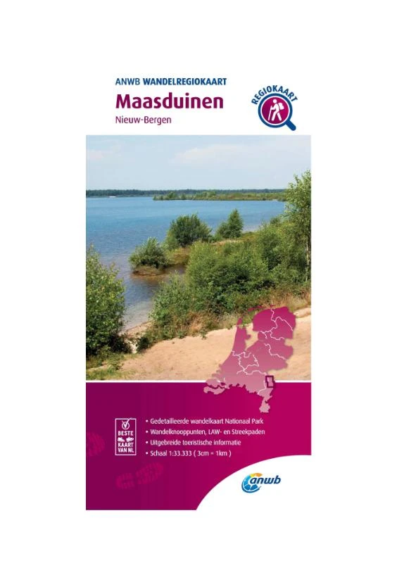 Wandelregiokaart Maasduinen 1:33.333