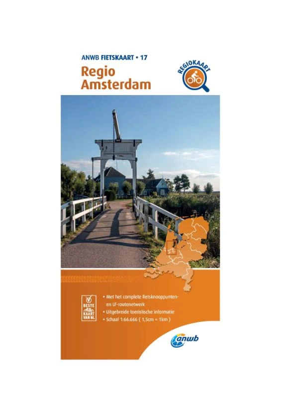 Fietskaart Regio Amsterdam 1:66.666 – ANWB – boek cover