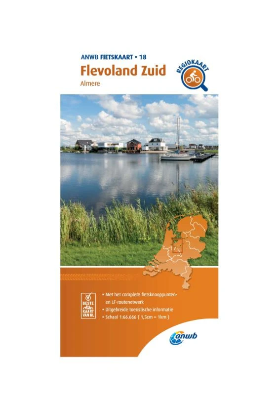 Fietskaart Zuidelijk Flevoland 1:66.666 – ANWB – boek cover