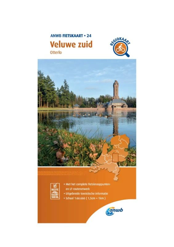 Fietskaart Veluwe zuid 1:66.666 – ANWB – boek cover
