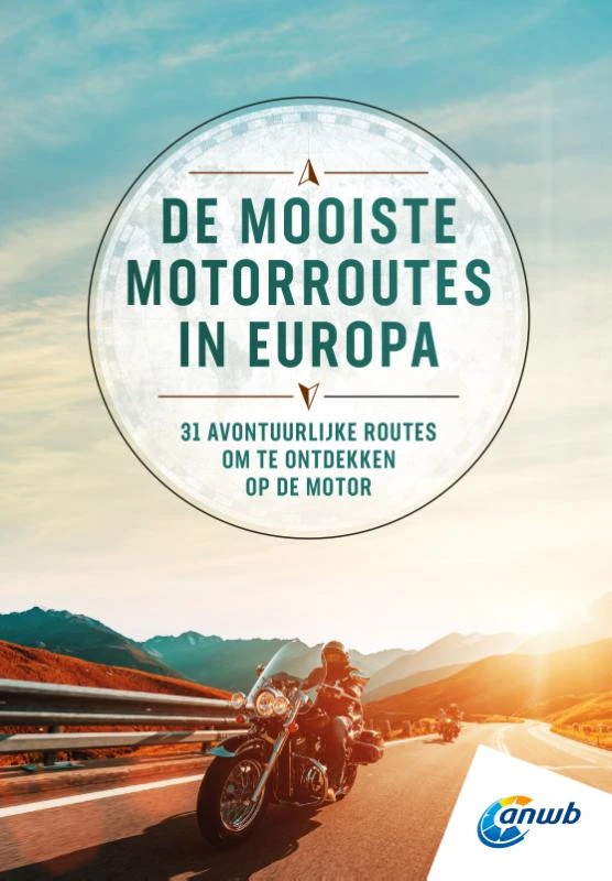 De mooiste Motorroutes in Europa – ANWB – boek cover
