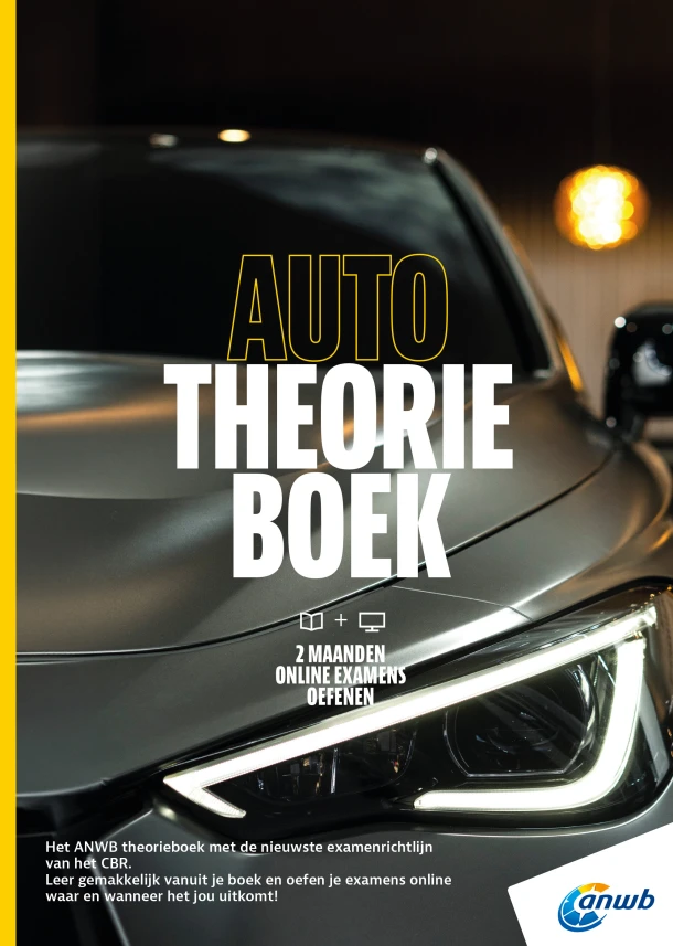 Auto Theorieboek B + Online examens oefenen – ANWB – boek cover