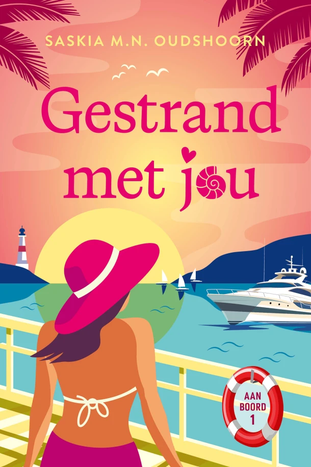 Gestrand met jou – Saskia M.N. Oudshoorn – boek cover