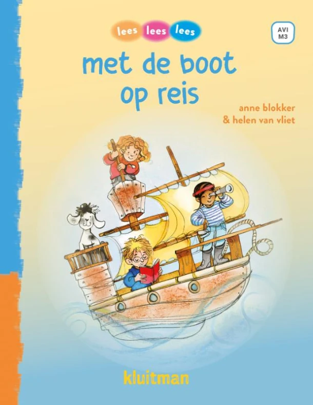 met de boot op reis – Anne Blokker – boek cover