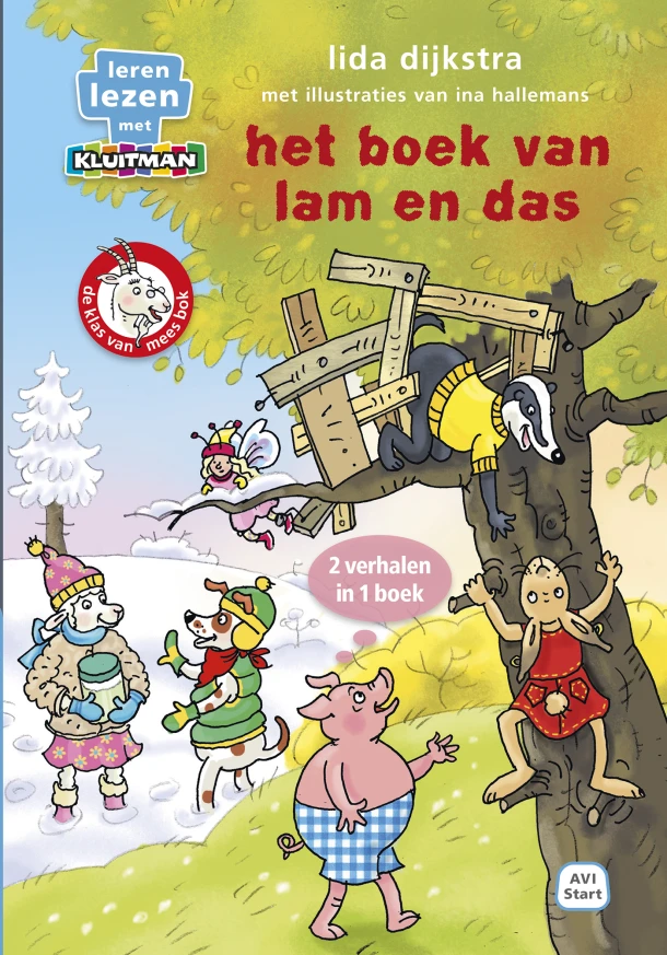 De klas van mees bok. het boek van lam en das – Lida Dijkstra – boek cover