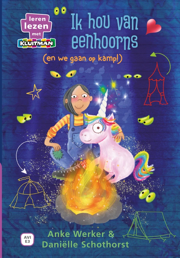 Ik hou van eenhoorns (en we gaan op kamp!) – Anke Werker – boek cover