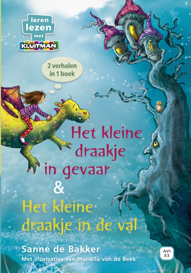 Het kleine draakje in gevaar & Het kleine draakje in de val – Sanne de Bakker – boek cover