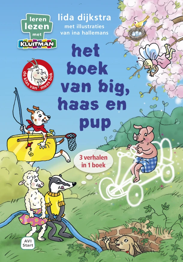 het boek van big, haas en pup – Lida Dijkstra – boek cover
