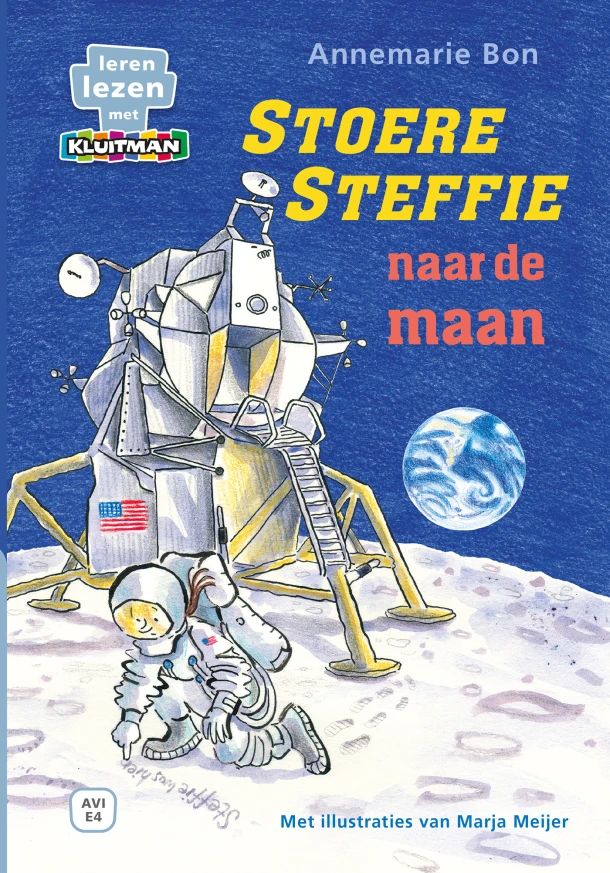 Stoere Steffie naar de maan – Annemarie Bon – boek cover