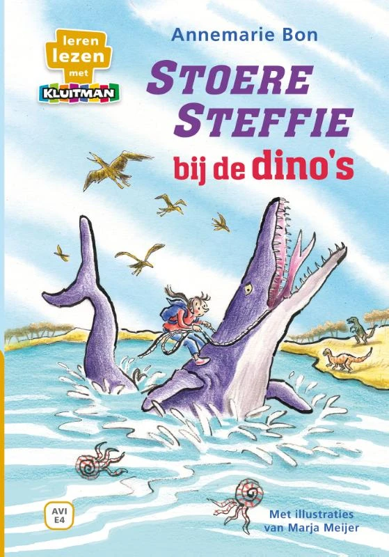 Stoere Steffie bij de dino's – Annemarie Bon – boek cover