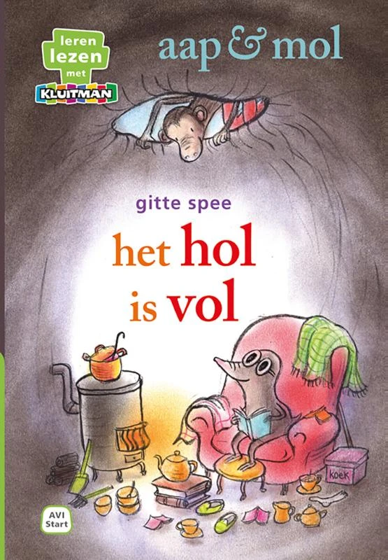 aap & mol het hol is vol – Gitte Spee – boek cover