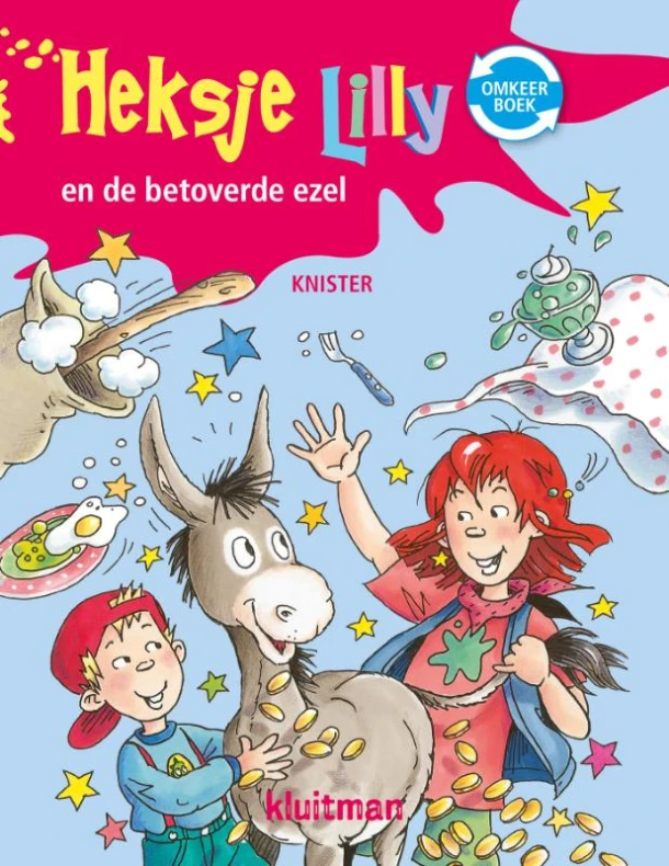 De betoverde ezel / geeft een monsterfeest – Knister – boek cover