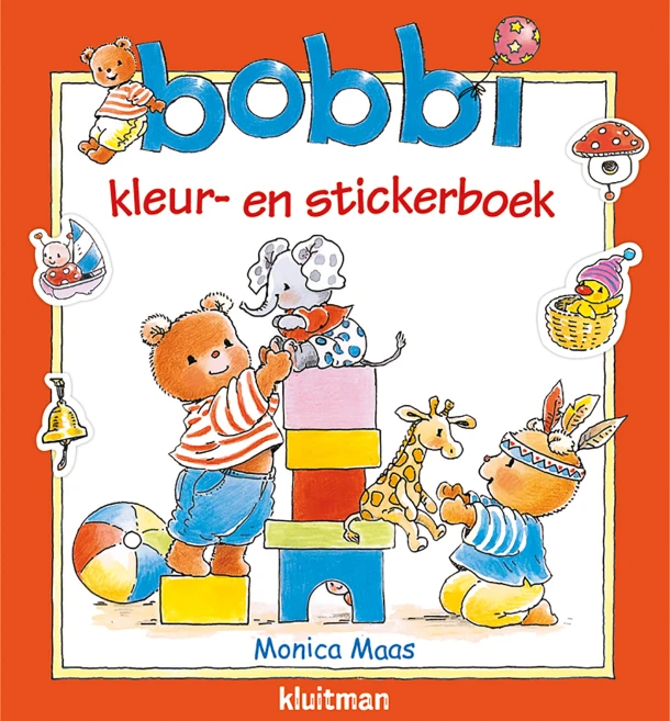 Bobbi kleur- en stickerboek – Monica Maas – boek cover