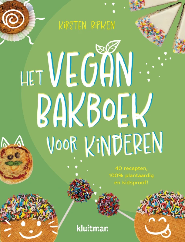 Het vegan bakboek voor kinderen – Kirsten Ripken – boek cover