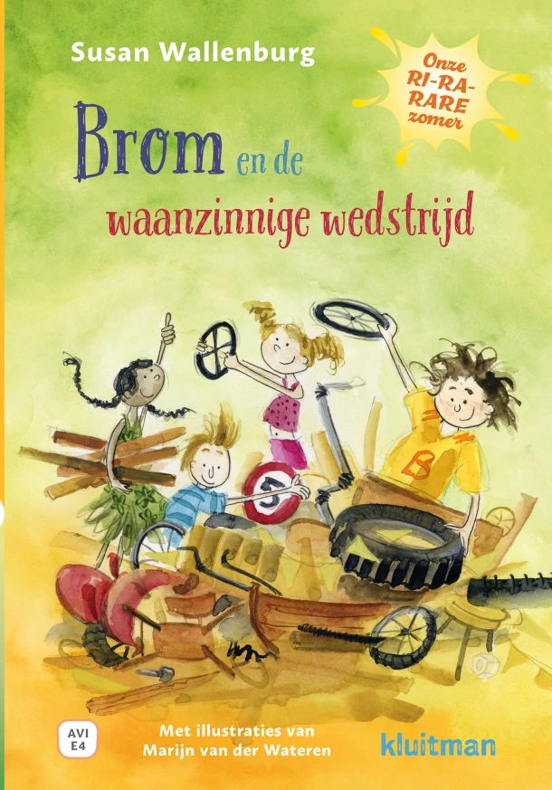 Onze RI-RA-RARE zomer. Brom en de waanzinnige wedstrijd – Susan Wallenburg – boek cover