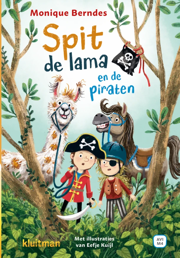 Spit de lama en de piraten – Monique Berndes – boek cover