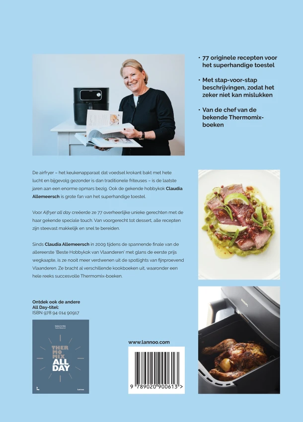Airfryer all day – Claudia Allemeersch – boek cover