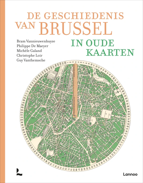 De geschiedenis van Brussel in oude kaarten – Bram Vannieuwenhuyze – boek cover