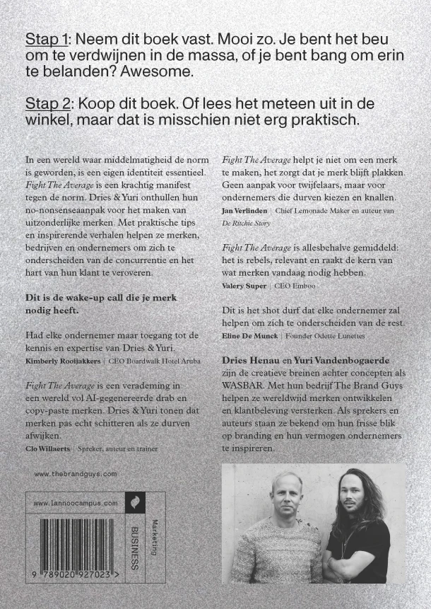 Fight The Average – Dries Henau – boek cover