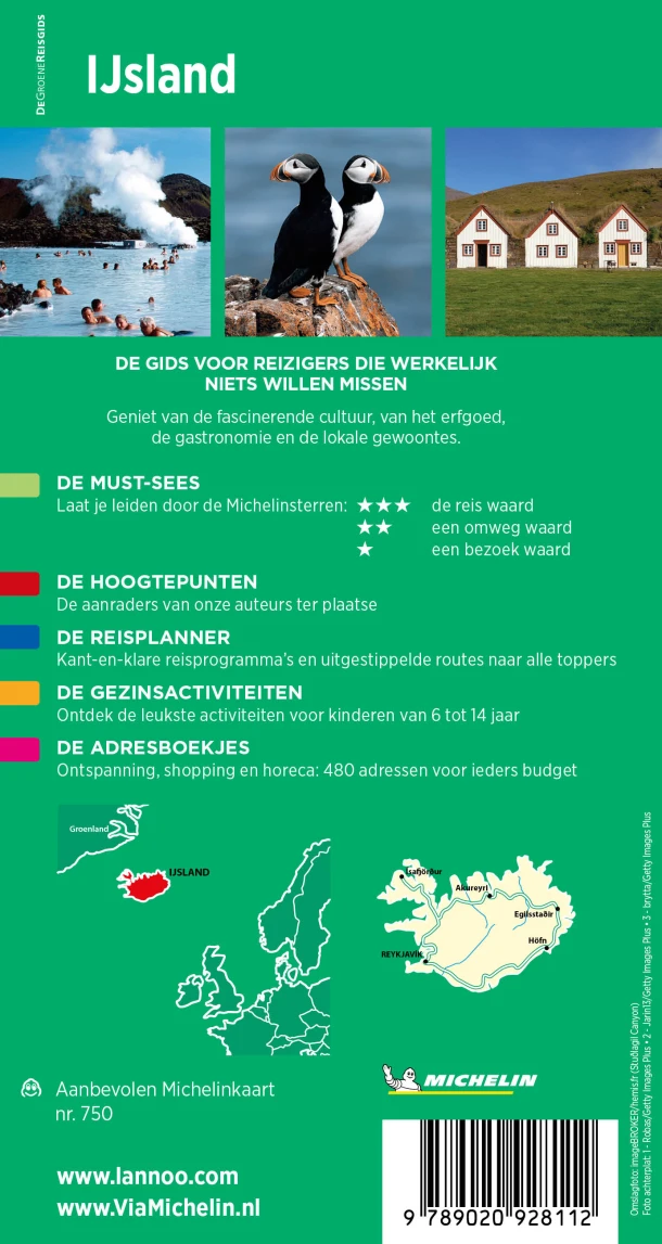 Michelin Reisgids IJsland – boek cover
