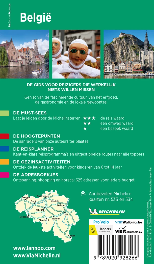 Michelin Reisgids België – Michelin – boek cover