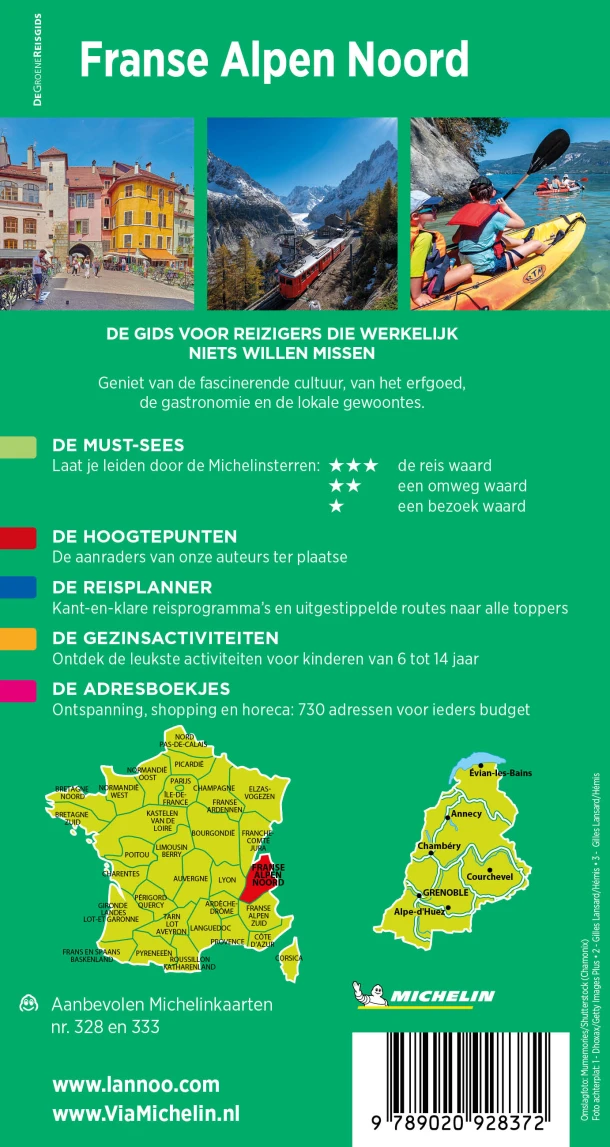 Michelin Reisgids Franse Alpen Noord – Michelin – boek cover