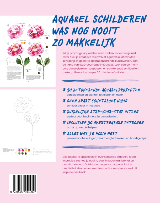 Aquarel in 30 minuten – boek cover