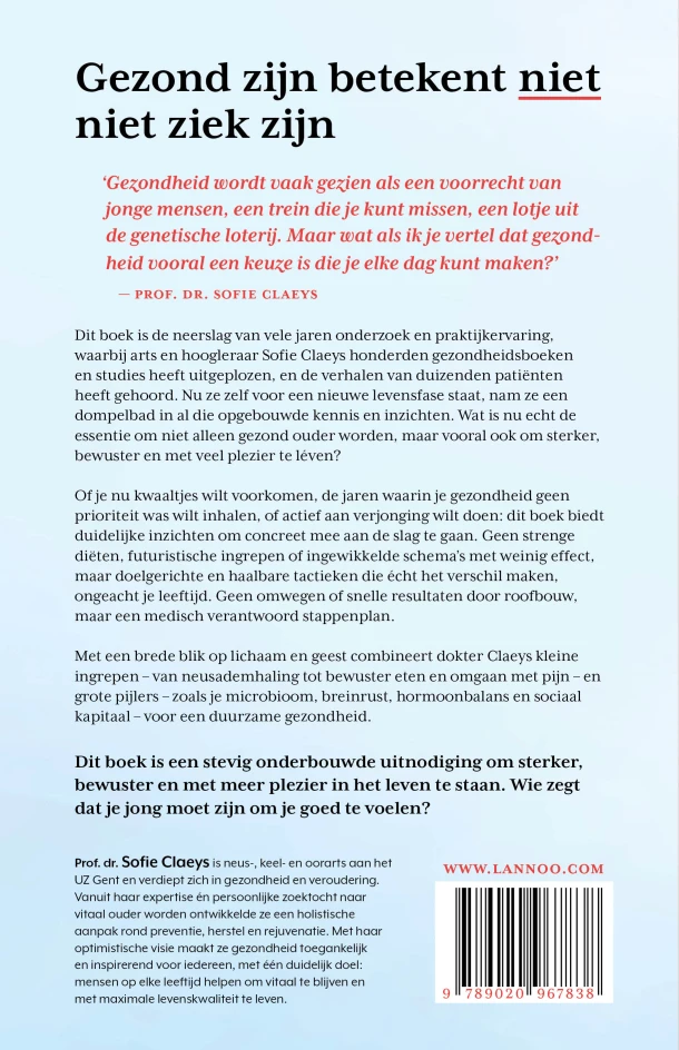 Je hoeft niet jong te zijn om gezond te zijn – Sofie Claeys – boek cover