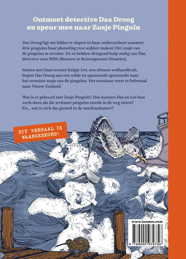 Das Droog en de zaak van Zusje Pinguïn – Margot Holtman – boek cover